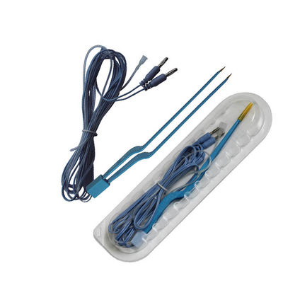 Стандартный одноразовый электрохирургический карандаш с серебряным наконечником и нержавеющей сталью